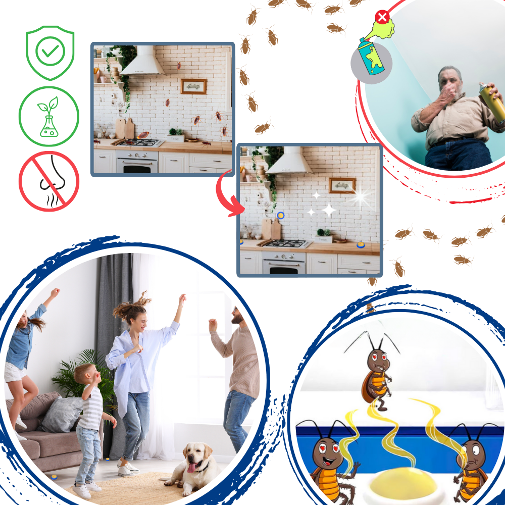 PestGuard™ Odorless Cockroach Traps - Safe, Non-Toxic Roach Control Solution