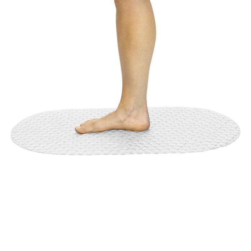 26" Oval Bath Mat - Clear - tub-mat