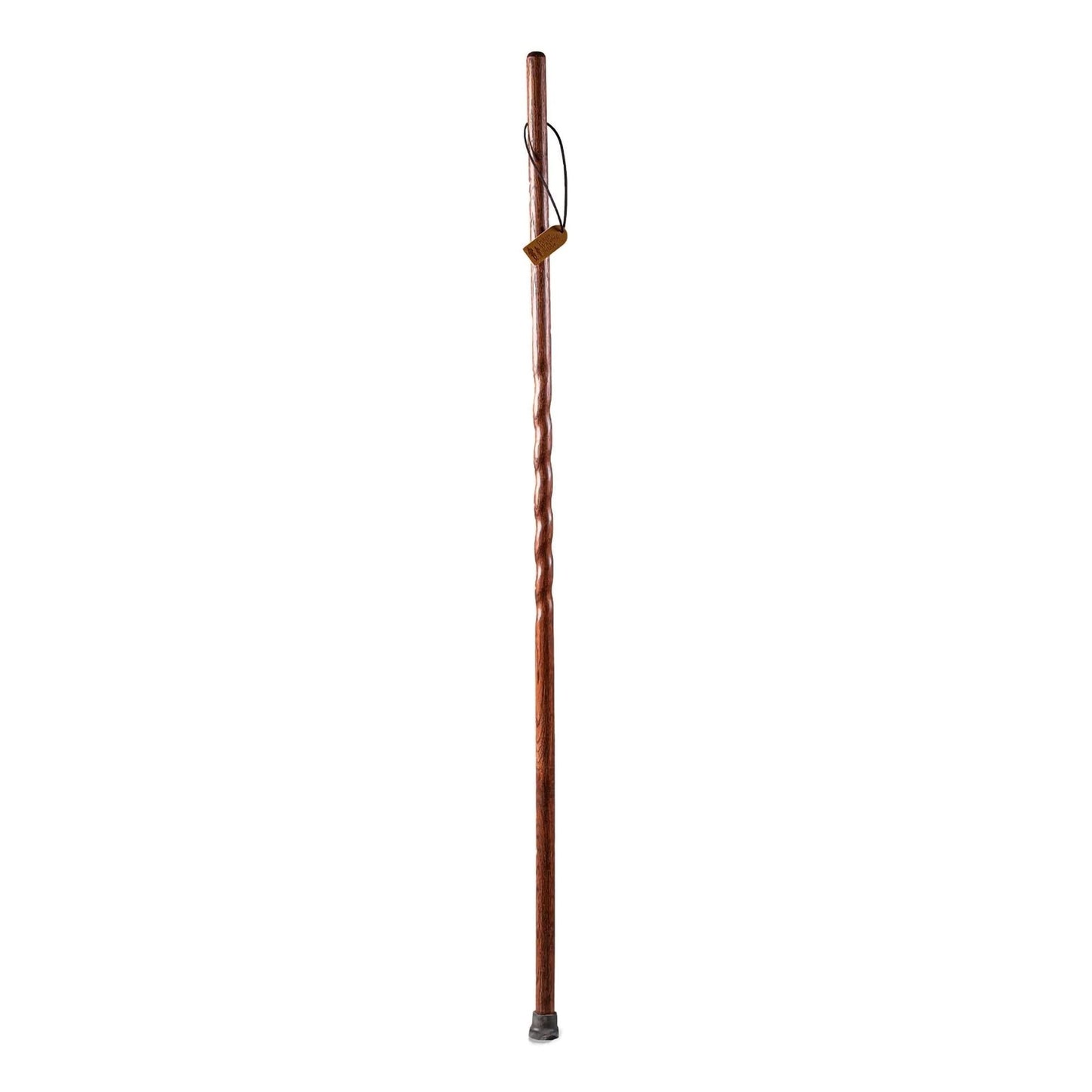 Walking Stick Brazos Twisted Trekker Wood 55 Inch Height Red Oak