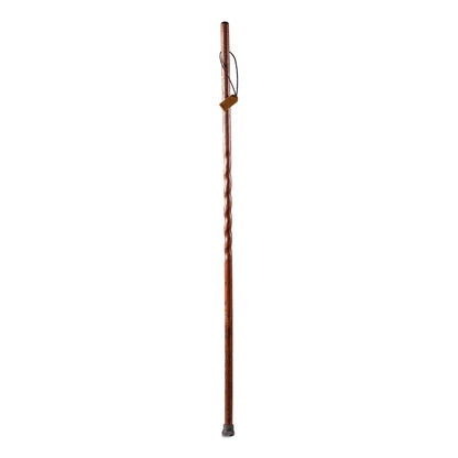 Walking Stick Brazos Twisted Trekker Wood 55 Inch Height Red Oak