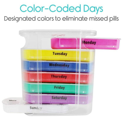 Stackable Pill Organizer - pill-box-cutter