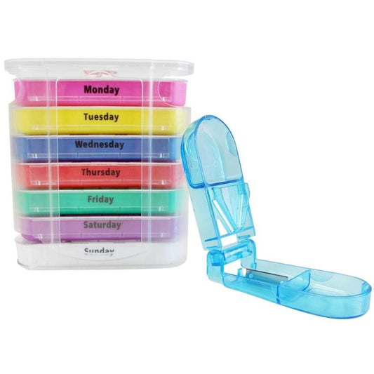 Stackable Pill Organizer - Individual - pill-box-cutter