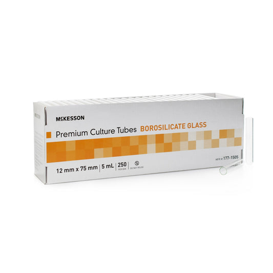 McKesson Test Tube Plain 5 mL Without Closure Glass Tube