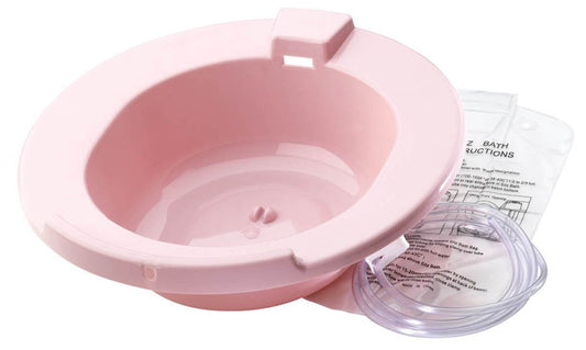 Sitz Bath Carex Round Dusty Rose Polypropylene, Packaging Type- Each