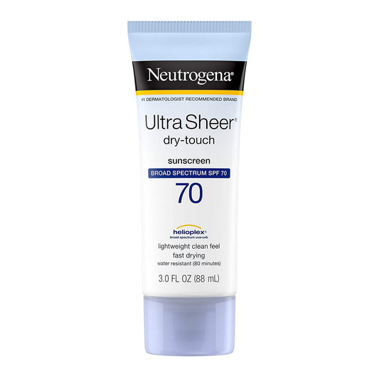 Sunblock Neutrogena Ultra Sheer SPF 70 Lotion 3 oz. Tube, Packaging Type- Each