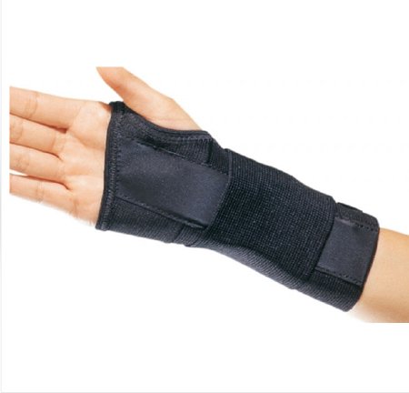 Wrist Brace ProCare CTS Contoured Aluminum / Cotton / Elastic Right Hand Black X-Large,  Packaging Type- Each