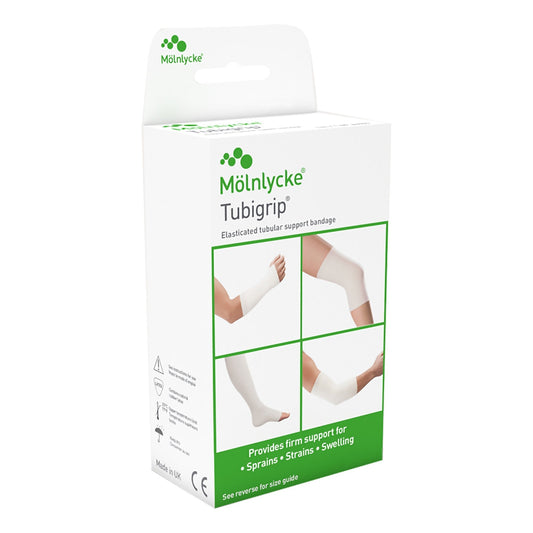 Elastic Tubular Support Bandage Tubigrip 3-1/2 Inch X 1 Yard Large Ankle / Medium Knee / Small Thigh Pull On Natural NonSterile Size E Standard Compression,  Packaging Type- Each