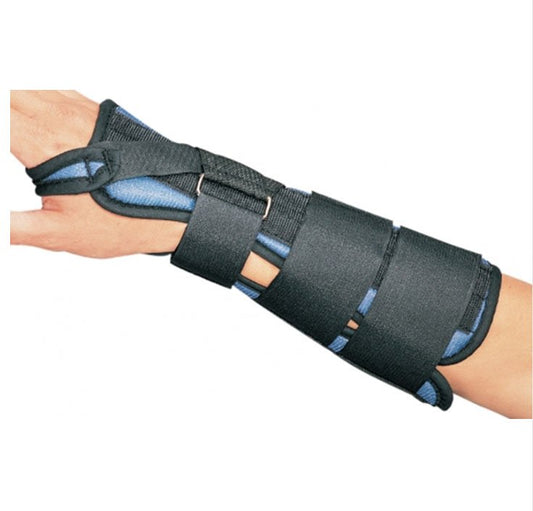 Wrist Brace ProCare Aluminum / Foam / Tricot Left Hand Black Large,  Packaging Type- Each
