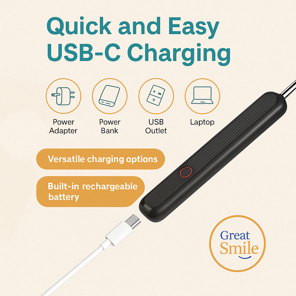 ClearScope™ Wireless Ear Cleaner with 1296P HD Camera & LED Light