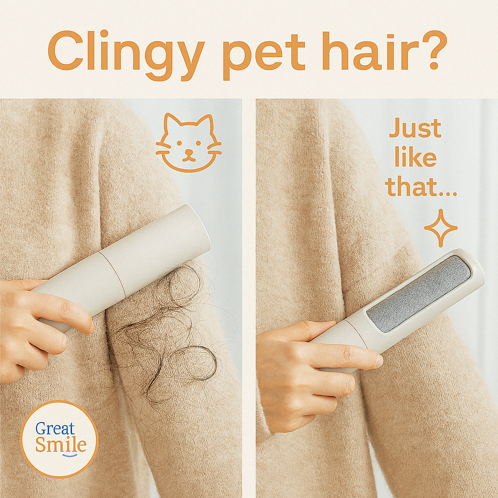 FurSweep™ Pet Hair Remover – Reusable Self-Cleaning Lint Brush