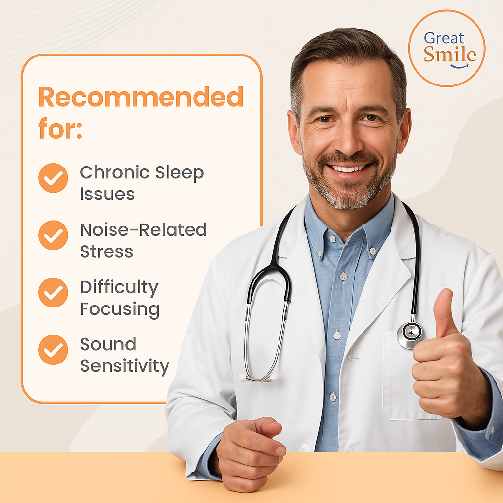 SilentWave™ Noise Cancelling Ear Plugs – Comfortable Sleep & Focus