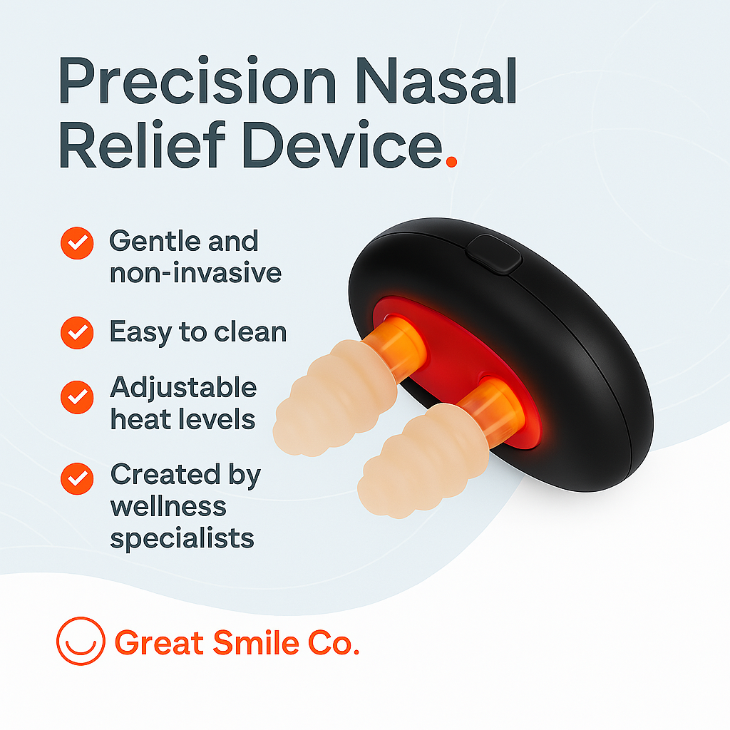 BreatheLite™ Infrared Nasal Massager – Cordless Comfort & Daily Relief
