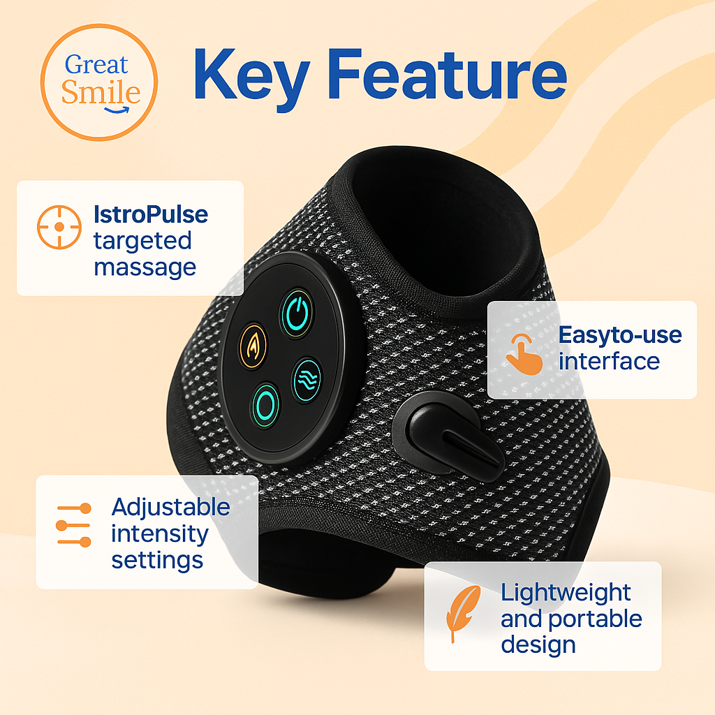 AnkleEase™ Electric Ankle Massager – Wireless, Portable Pain Relief