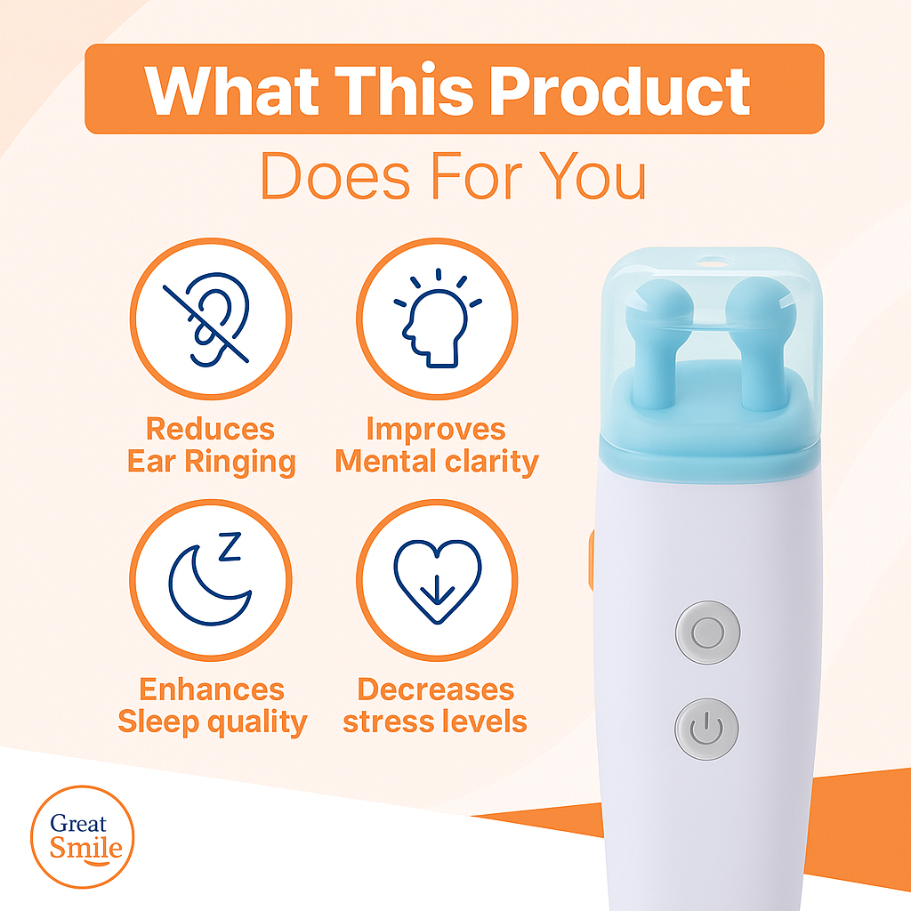 EchoEase™ Tinnitus Relief Device – Portable Sound Therapy for Ringing Ears