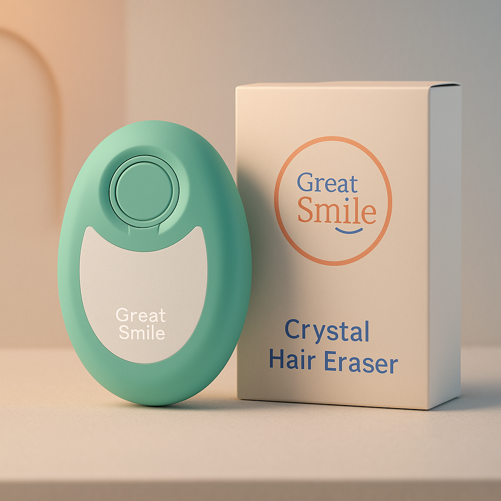 SilkEase™ Crystal Hair Eraser – Painless Exfoliating Hair Removal Tool for Smooth Skin