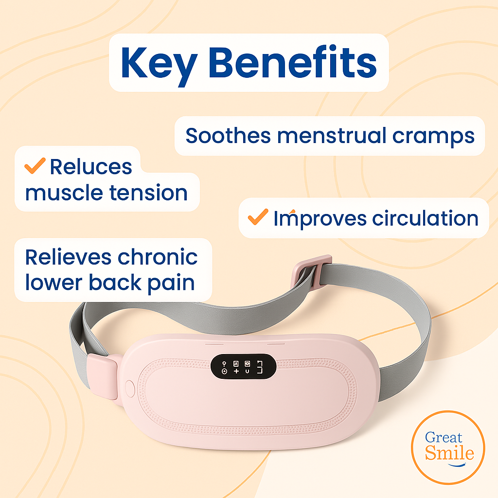 FlowWarm™ Menstrual Heating Pad – Portable, Fast Relief, USB Powered