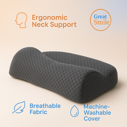 NeckNest ErgoSleep Pillow – Orthopedic Memory Foam for Neck & Spine Relief
