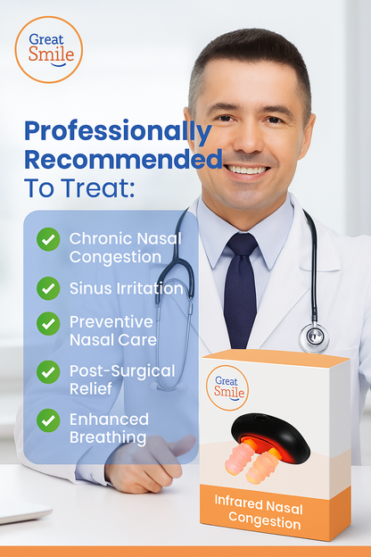 BreatheLite™ Infrared Nasal Massager – Cordless Comfort & Daily Relief