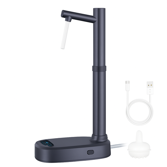 HydroEase Smart Water Dispenser – Rechargeable, 8-Level Flow Control, Portable Stand