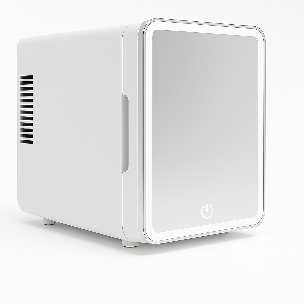 GlowNest™ Mini Beauty Fridge – Compact Skincare Cooler for Serums & Creams