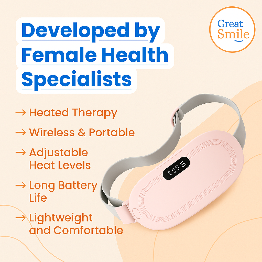 FlowWarm™ Menstrual Heating Pad – Portable, Fast Relief, USB Powered