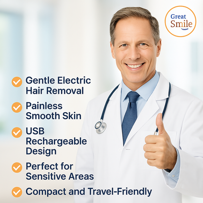 GlowSmooth™ Electric Facial Hair Remover