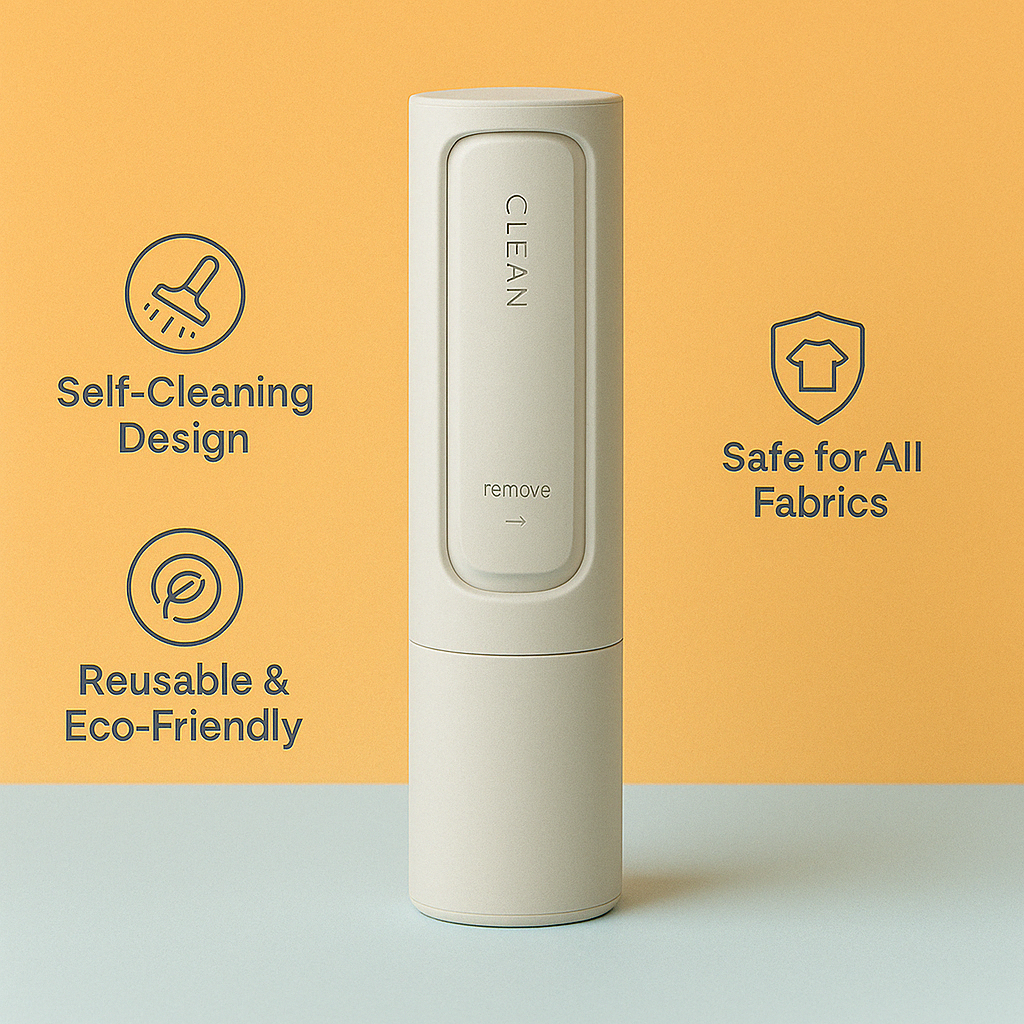 FurSweep™ Pet Hair Remover – Reusable Self-Cleaning Lint Brush