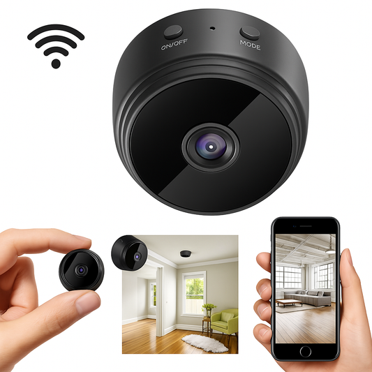 Mini Wireless Surveillance Camera - Portable HD Security Cam with Night Vision