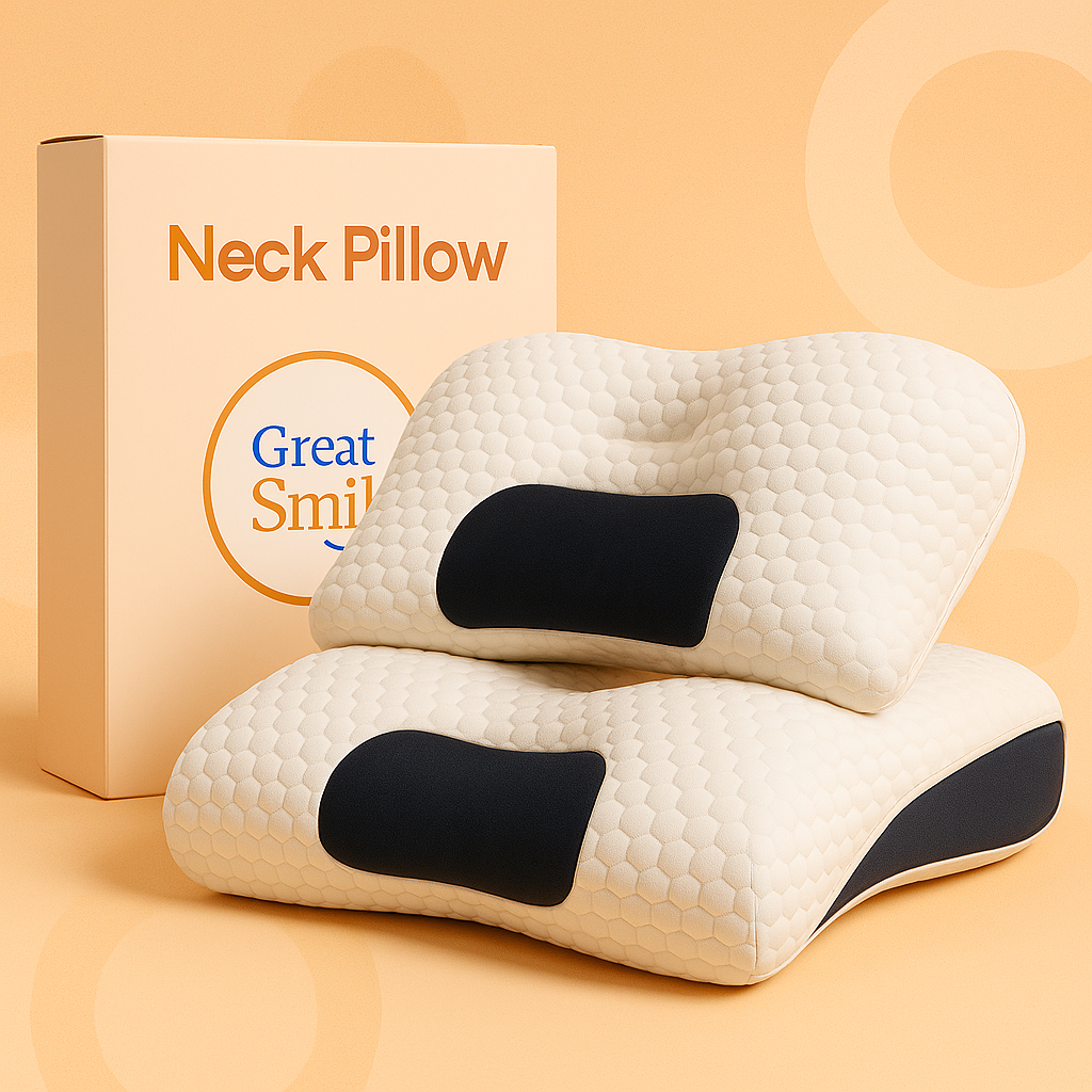 AlignRest™ Neck Pillow –  Memory Foam Cervical Pillow for Better Sleep