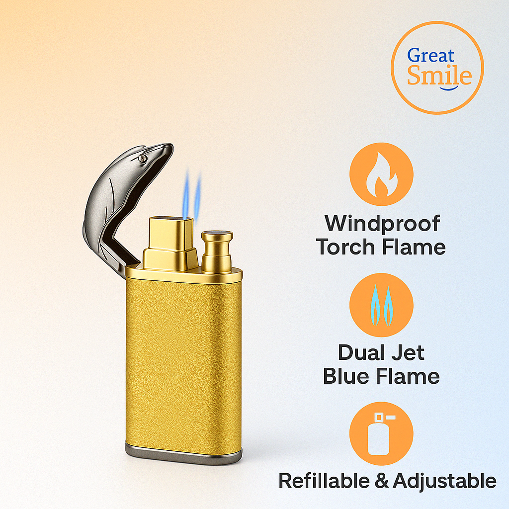 Inferno Torch – Dual Jet Blue Flame Windproof Lighter