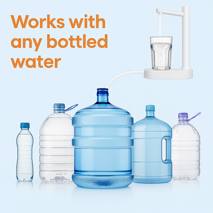 HydroEase Smart Water Dispenser – Rechargeable, 8-Level Flow Control, Portable Stand