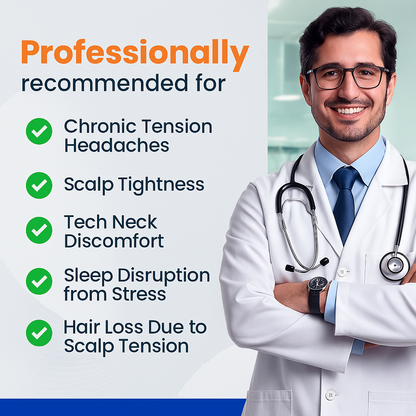 Scalp Bliss™ Electric Head Massager – Cordless, Waterproof, 360° Relief