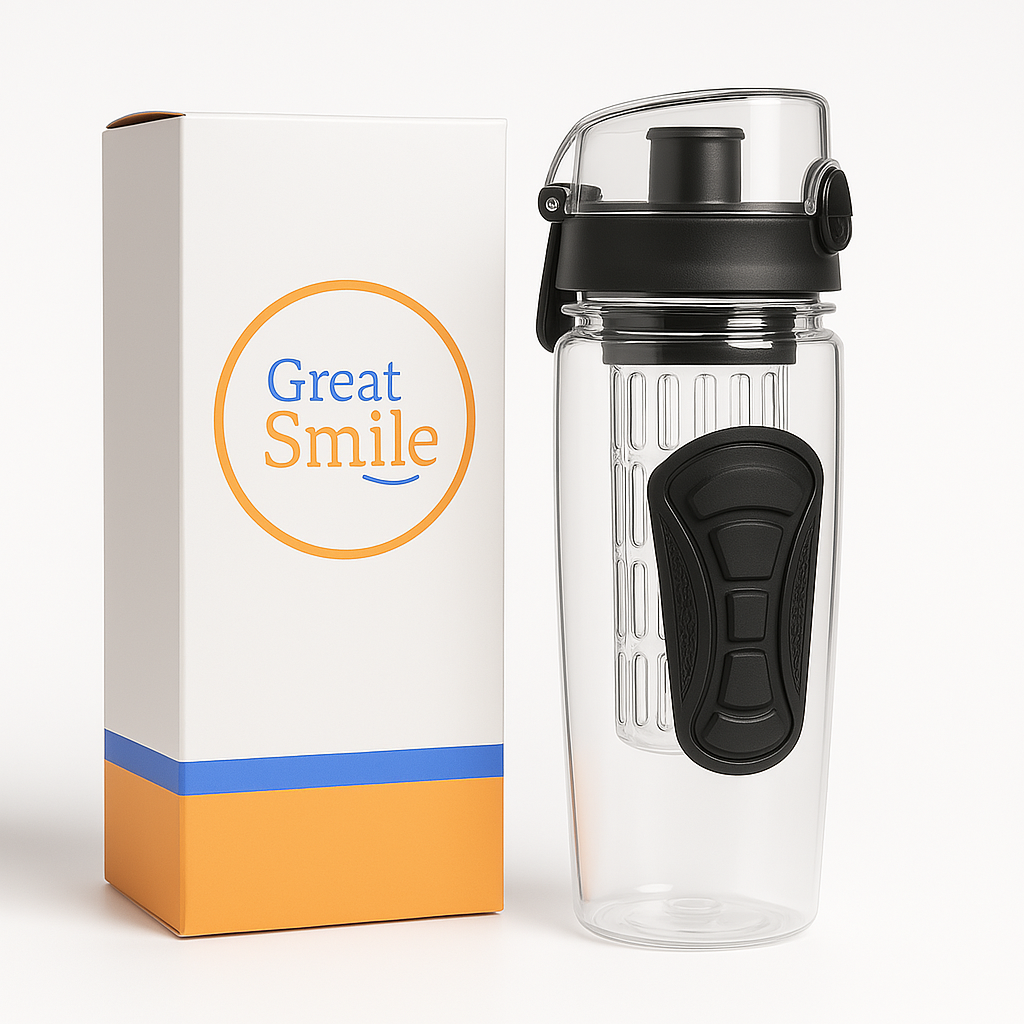 HydraBloom™ 32oz Fruit Infuser Bottle – BPA-Free & Leakproof