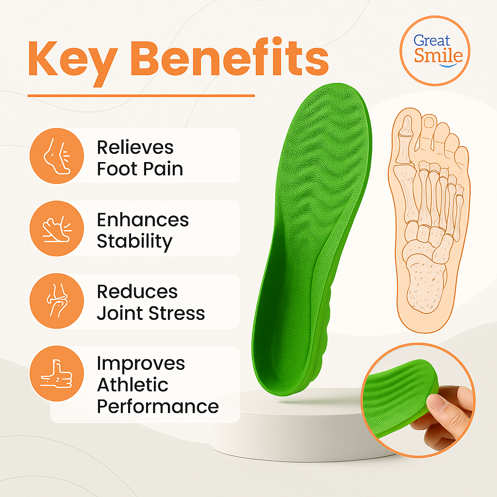 FlexStep™ Orthopedic Insoles – Arch Support & Foot Pain Relief
