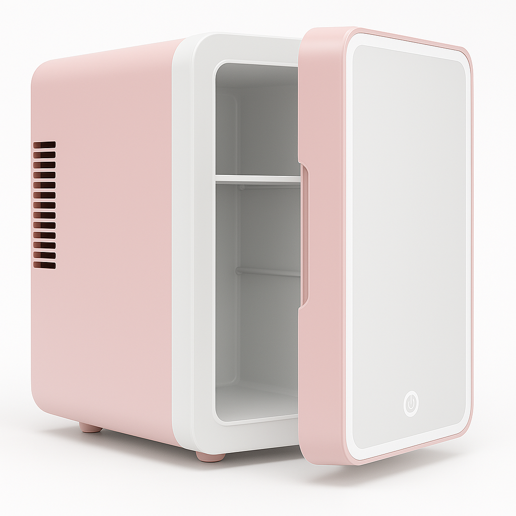 GlowNest™ Mini Beauty Fridge – Compact Skincare Cooler for Serums & Creams