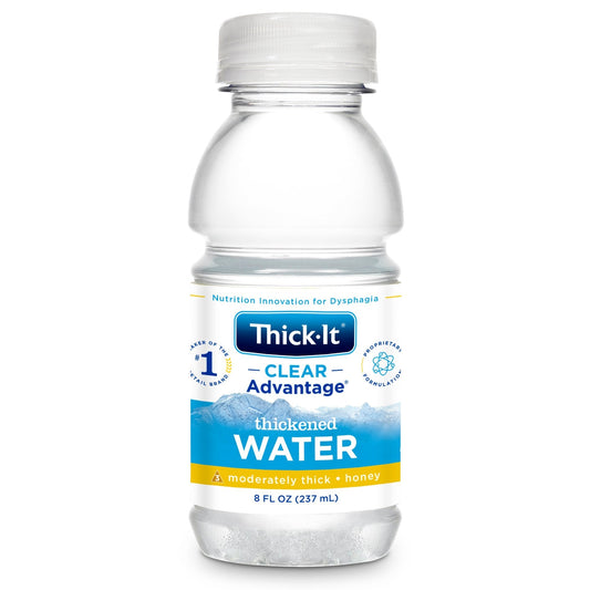 Thickened Water Thick-It Clear Advantage 8 oz. Bottle Unflavored Liquid IDDSI Level 3 Moderately Thick/Liquidized,  Packaging Type- Each