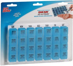 Pill Organizer One-Day-At-A-TimeÂ Medium 7 Day 4 Dose
