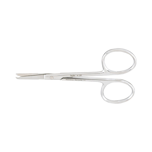 Stitch Scissors Miltex Spencer 3-1/2 Inch Length OR Grade German Stainless Steel NonSterile Finger Ring Handle Straight Blunt Tip / Blunt Tip, Packaging Type- Each