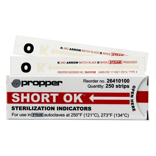 OK Sterilization Chemical Indicator Strip Steam 4 Inch,  Packaging Type- Box
