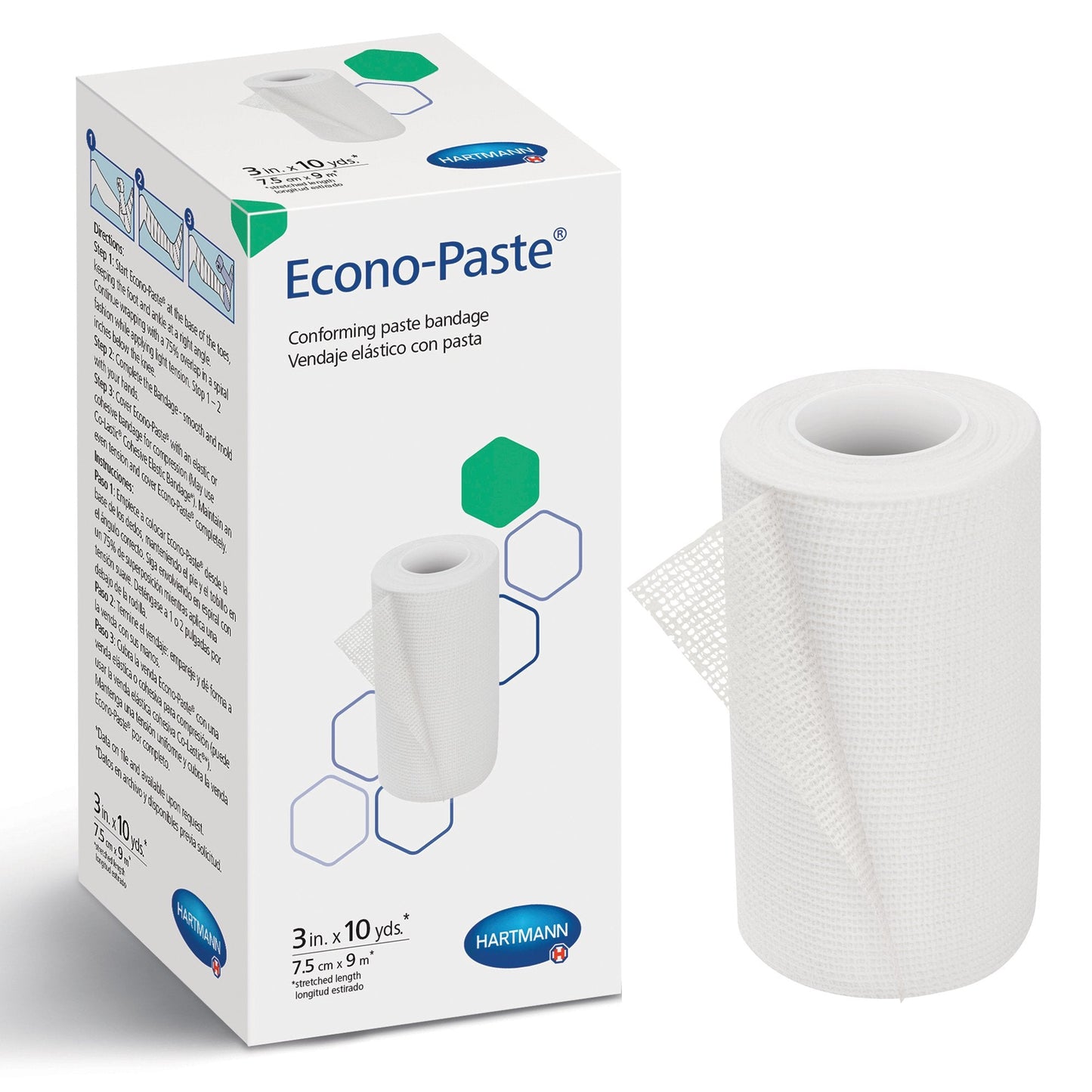 Unna Boot Econo-Paste Zinc Oxide 3 Inch X 10 Yard, Packaging Type- Each