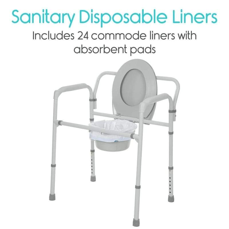 Commode Liners - 72 Pack - commode-liners