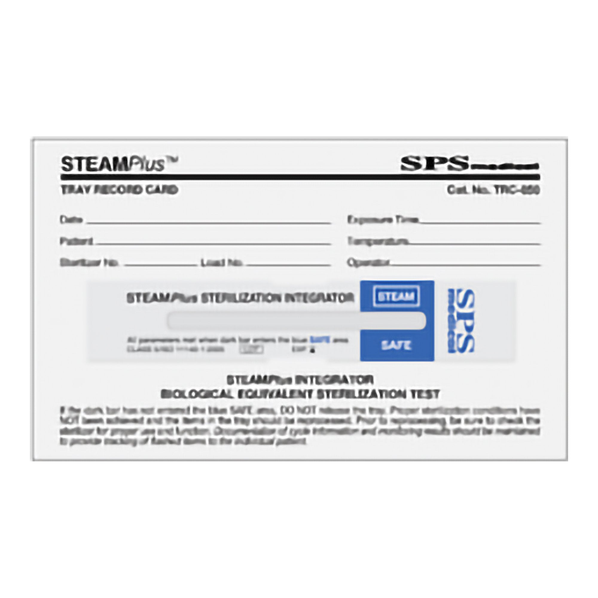 Sterilization Record Card STEAMPlus Steam, Packaging Type- Box ...