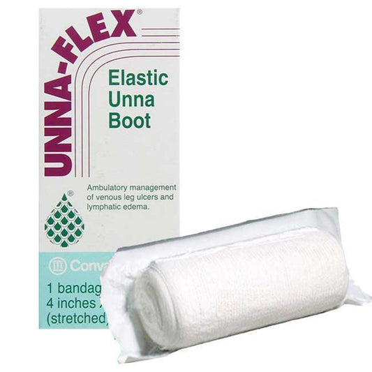 Unna Boot Stretch Unna-Flex Zinc Oxide 4 Inch X 10 Yard, Packaging Type- Each