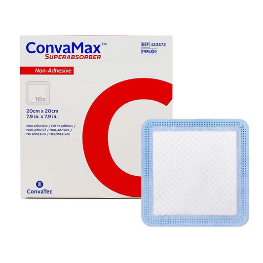 Super Absorbent Dressing ConvaMax™ Superabsorber 8 X 8 Inch Square, Packaging Type- Each