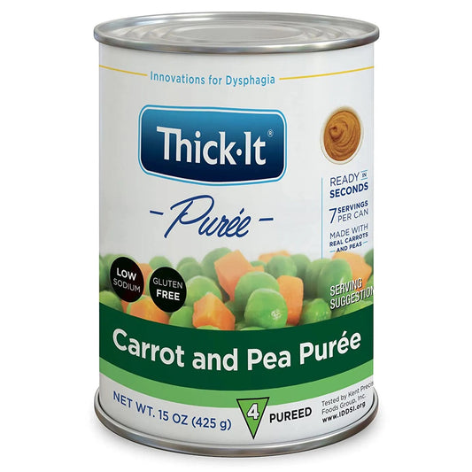 Thickened Food Thick-It 15 oz. Can Carrot and Pea Flavor Puree IDDSI Level 4 Extremely Thick/Pureed,  Packaging Type- Each