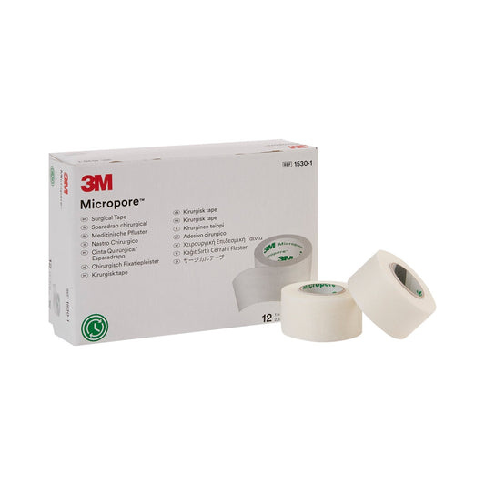 Medical Tape 3M Micropore White 1 Inch X 10 Yard Paper NonSterile, Packaging Type- Box