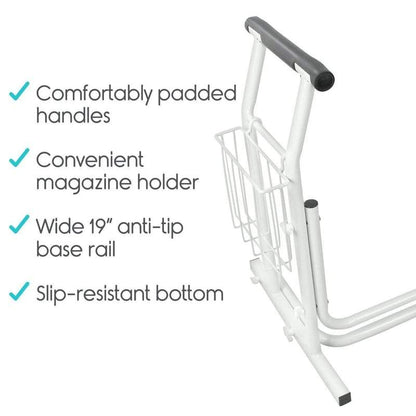 Stand Alone Toilet Rail - Lightweight & Portable - toilet-safety-rail