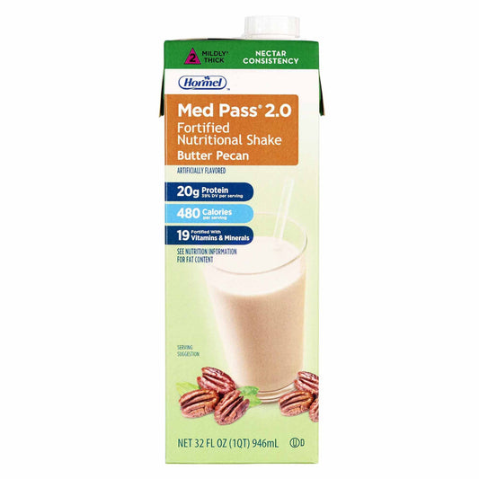 Oral Supplement Med Pass 2.0 Butter Pecan Flavor Liquid 32 oz. Carton, Packaging Type- Each