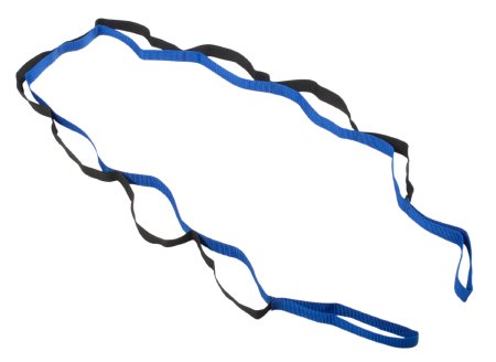 Elastic Stretch Strap CanDo FabStretch 63 Inch 63 X 1/4 X 2 Inch Black / Blue, Packaging Type- Each