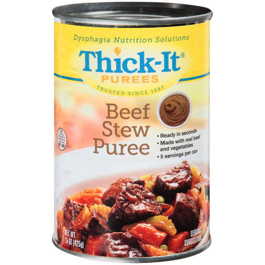 Thickened Food Thick-It 15 oz. Can Beef Stew Flavor Puree IDDSI Level 4 Extremely Thick/Pureed, Packaging Type- Each